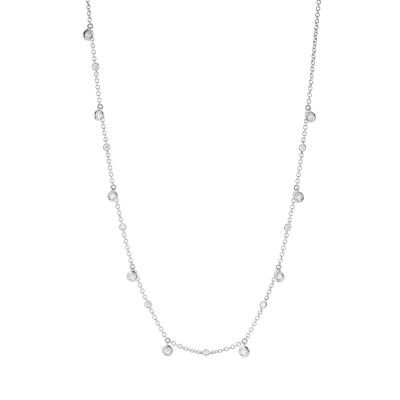Buonocore / collana con pendenti / oro bianco e diamanti bianchi