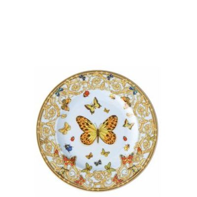 Rosenthal – Versace / Le Jardin de Versace / piatto piano 18 cm / porcellana / bianco, rosa, celeste, giallo, rosso