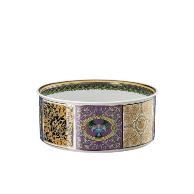 Rosenthal – Versace / Barocco Mosaic / insalatiera 22 cm / porcellana / verde, viola, celeste, arancione, nero, bianco, giallo