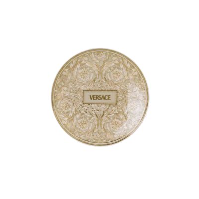 Rosenthal – Versace / Barocco Beige / piatto piano 17 cm / porcellana / bianco, beige, dorato