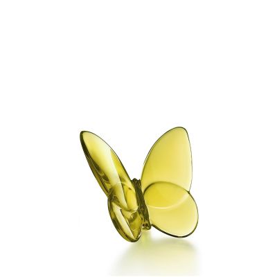 Baccarat / Papillon / oggetto decorativo / cristallo / ambra Porte-Bonheur