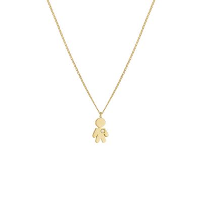 Crivelli / Easy / girocollo bimbo micro / oro giallo e diamante