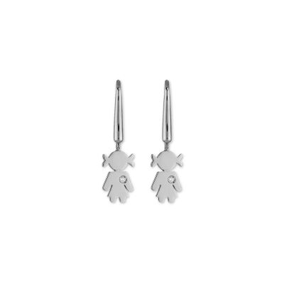 Crivelli / orecchini Easy femminuccia / oro bianco e diamanti