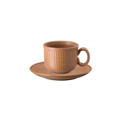 Thomas Clay / Earth / set 6 tazze caffè con piattino / porcellana