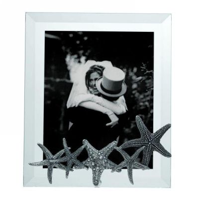 Giovanni Raspini / cornice luce media stelle marine in argento / vetro 16 x 19 cm / foto 12 x 14 cm