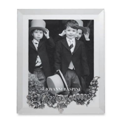 Giovanni Raspini / cornice luce media giochi in argento / vetro 16 x 19 cm / foto 12 x 14 cm