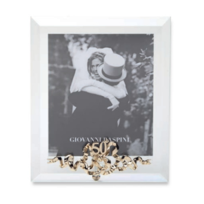 Giovanni Raspini / cornice luce 50° in argento / vetro 16 x 19 cm / foto 12 x 14 cm