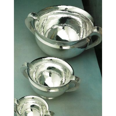 Pampaloni / Troia / coppa cm 30 / argento sterling 925 martellato