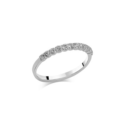 Crivelli / anello veretta / oro bianco e diamanti
