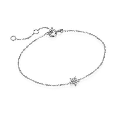 Crivelli / bracciale stellina / oro bianco e diamanti