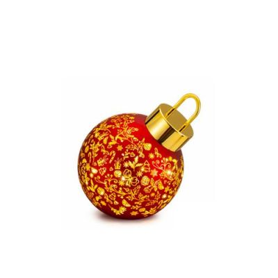 Palais Royal / Sfere Magiche / Palla di Natale rossa e dorata 20 cm / vetro con led incluso