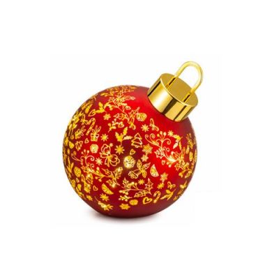Palais Royal / Sfere Magiche / Palla di Natale rossa e dorata 25 cm / vetro con led incluso