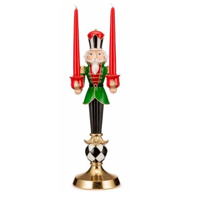 Palais Royal / Il Regno del Natale / Schiaccianoci Candeliere 2 Candele / resina