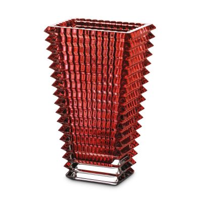 Baccarat / Eye / vaso grande rettangolare / cristallo / rosso
