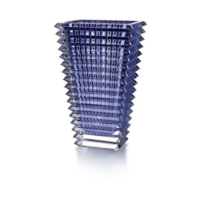 Baccarat / Eye / vaso grande rettangolare / cristallo / blu