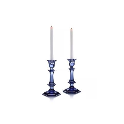 Baccarat / Harcourt - Midnight / set 2 candelieri / cristallo / blu