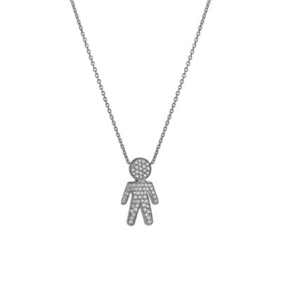 Crivelli / Easy / girocollo bimbo medio / oro bianco e diamanti