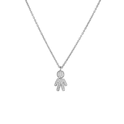 Crivelli / Easy / girocollo bimbo piccolo / oro bianco e diamanti
