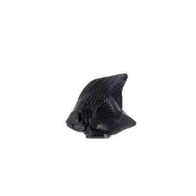 Lalique / Sculptures / Poisson – Fish / statuetta / cristallo / nero