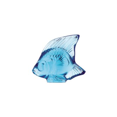 Lalique / Sculptures / Poisson – Fish / statuetta / cristallo / blu chiaro