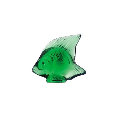 Lalique / Sculptures / Poisson – Fish / statuetta / cristallo / verde smeraldo