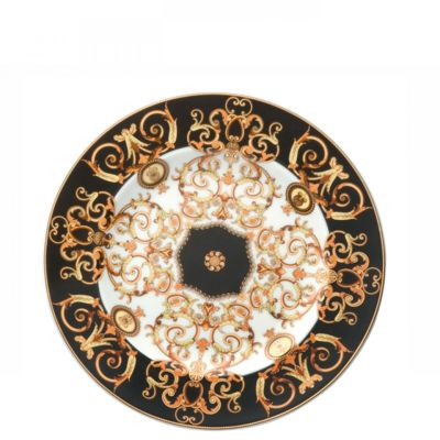 Rosenthal – Versace / Barocco / piatto da parete 30 cm / porcellana / bianco, oro, nero