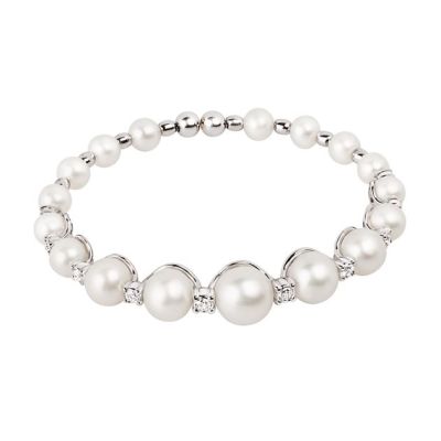 Chantecler / Cherie / bracciale / oro bianco, diamanti e perle