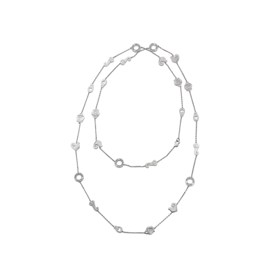 Chantecler / Et Voilà / collana lunga con simboli / argento 