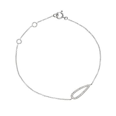 Crivelli / bracciale goccia / oro bianco e diamanti