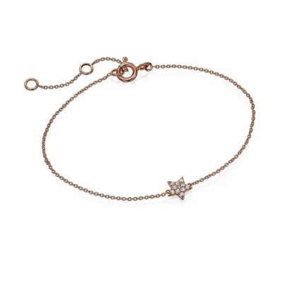 Crivelli / bracciale stellina / oro rosa e diamanti
