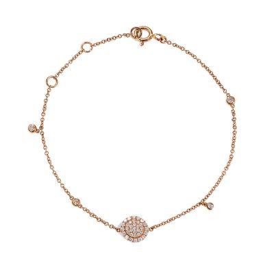 Crivelli / bracciale / oro rosa e diamanti