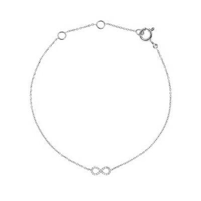 Crivelli / bracciale infinito / oro bianco e diamanti