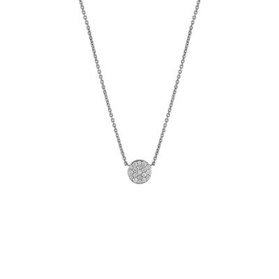 Crivelli / girocollo pavè / oro bianco e diamanti