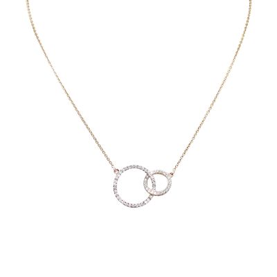 Crivelli / collana con cerchi / oro rosa e diamanti