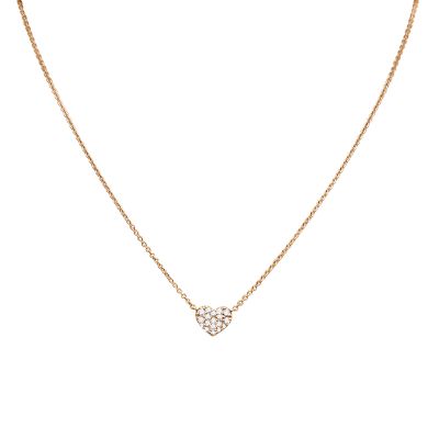 Crivelli / collana cuore / oro rosa e diamanti