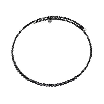 Chantecler / Et Voilà / collana choker / spinello nero e argento