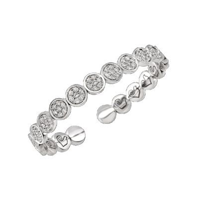Chantecler / Paillettes / bracciale / oro bianco e diamanti