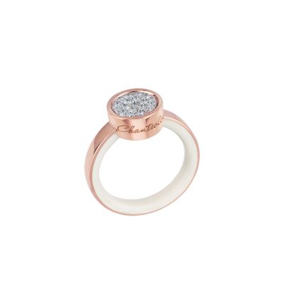 Chantecler / Paillettes / anello / oro rosa e diamanti