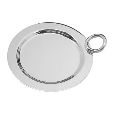 Christofle / Vertigo / piatto per caraffa - piatto pane / lega argentata