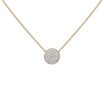 Chantecler / Paillettes / collana / oro rosa, smalto bianco e diamanti