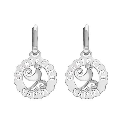 Chantecler / Logo / orecchini con gallo mini / argento