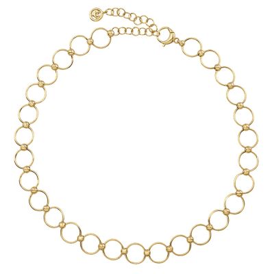 Chantecler / collana catena maglie tonde 42 cm / oro giallo