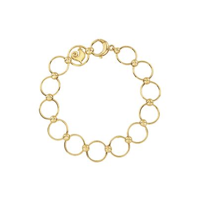 Chantecler / bracciale maglie tonde 17,5 cm / oro giallo