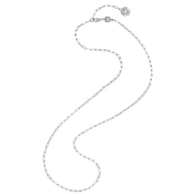 Chantecler / Et Voilà / collana catena media con maglia rettangolare 52 - 55 cm / argento