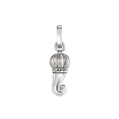 Chantecler / Corni / ciondolo cornetto piccolo / argento e diamante
