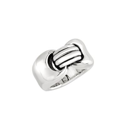 Chantecler / Capriness / anello fascia maglia marina / argento