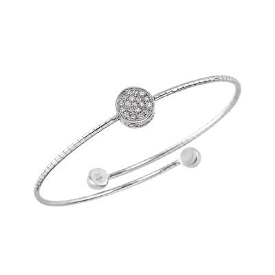 Chantecler / Paillettes / bracciale a molla Capritude / oro bianco e pavè di diamanti