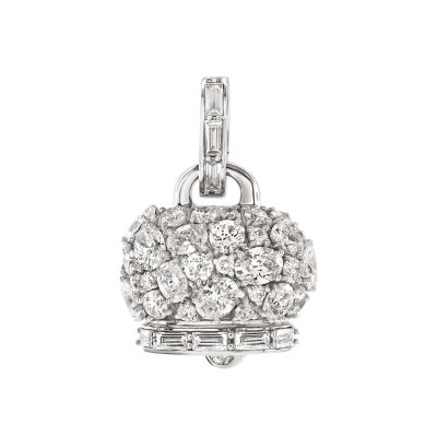 Chantecler / Campanelle / ciondolo / oro bianco 18 Kt e diamanti