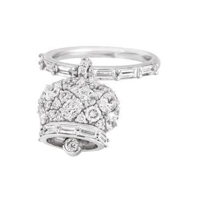 Chantecler / Campanelle / anello / oro bianco 18 Kt e diamanti