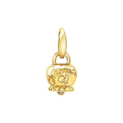 Chantecler / Suamèm / ciondolo campanella piccolo / oro giallo 9 Kt e diamanti